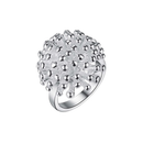 Anel Flor de Gelo em Prata Brilhante